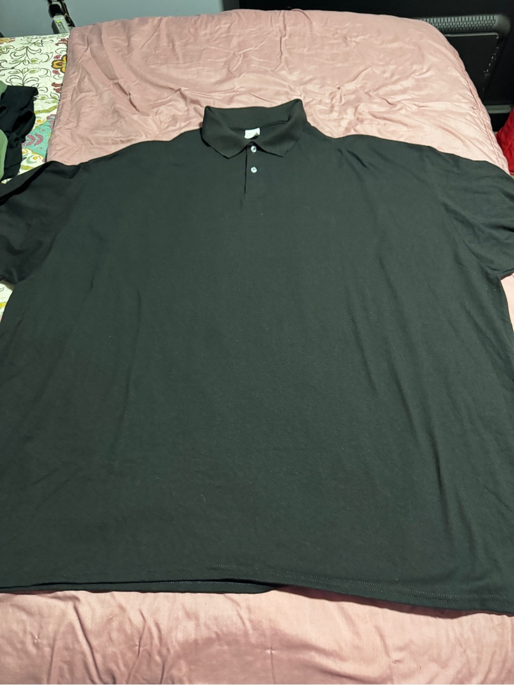 Hanes Black Men's Polo Shirt